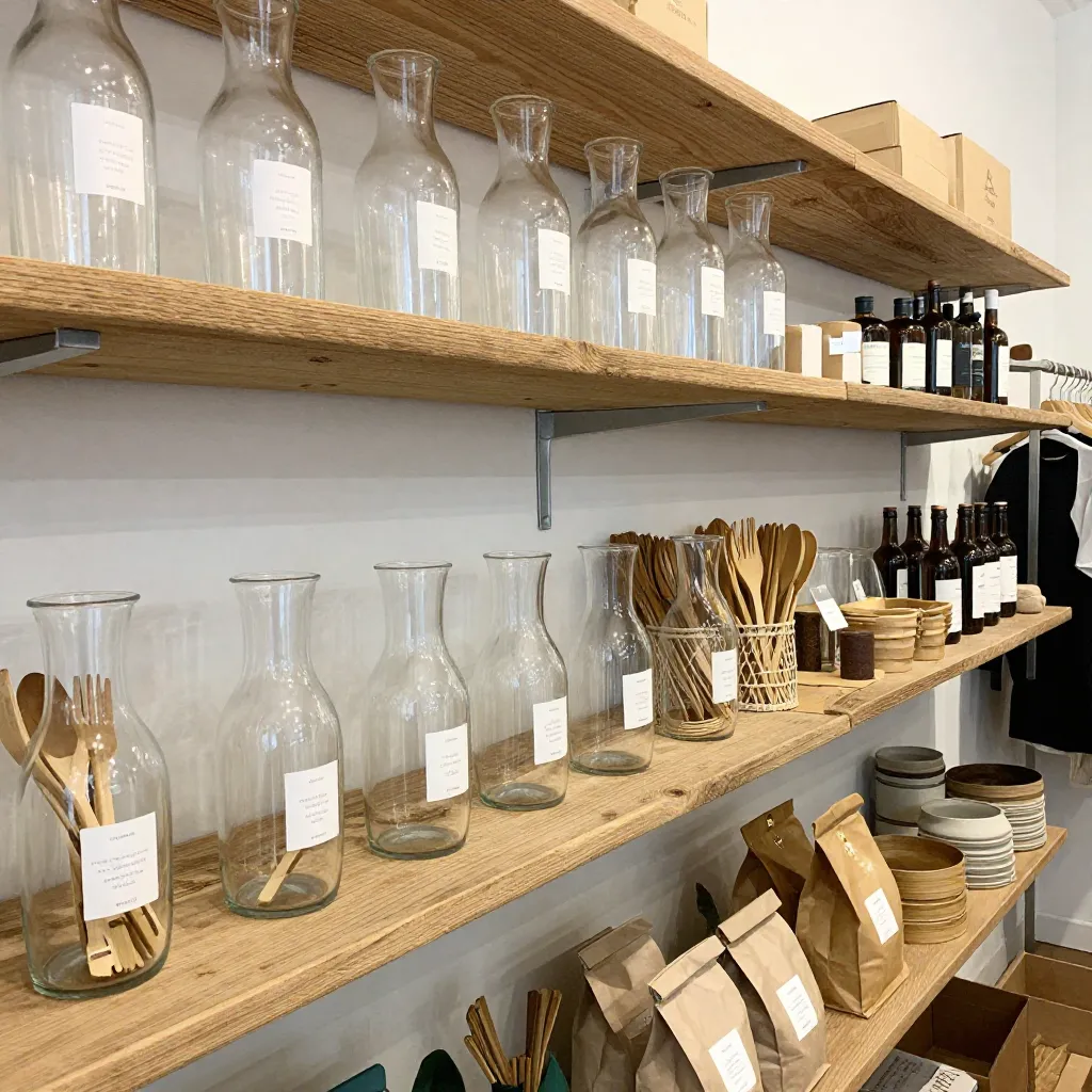 Elegant glass carafe set with matching accessories